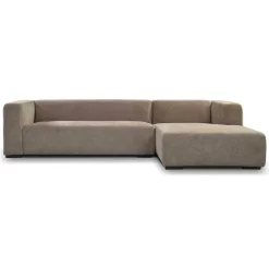 2,5- zits Lounge/Hoekbank Glasgow - Taupe (Lounge Links) - Loft24.nl