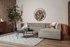 2,5- zits Lounge/Hoekbank Glasgow - Taupe (Lounge Links) - Loft24.nl