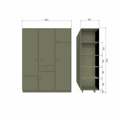 Alfie legplankenset t.b.v. kledingkasten grenen forest [fsc] - Loft24.nl