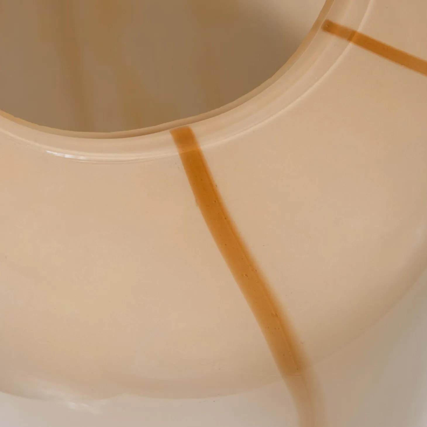 Arles vaas glas met streep naturel - Loft24.nl