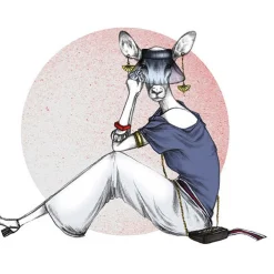 Art Print Antelope - zelf samenstellen - Loft24.nl