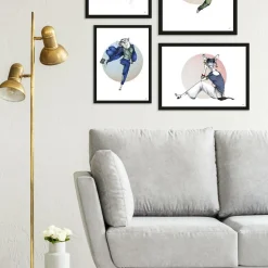 Art Print Hippo - zelf samenstellen - Loft24.nl