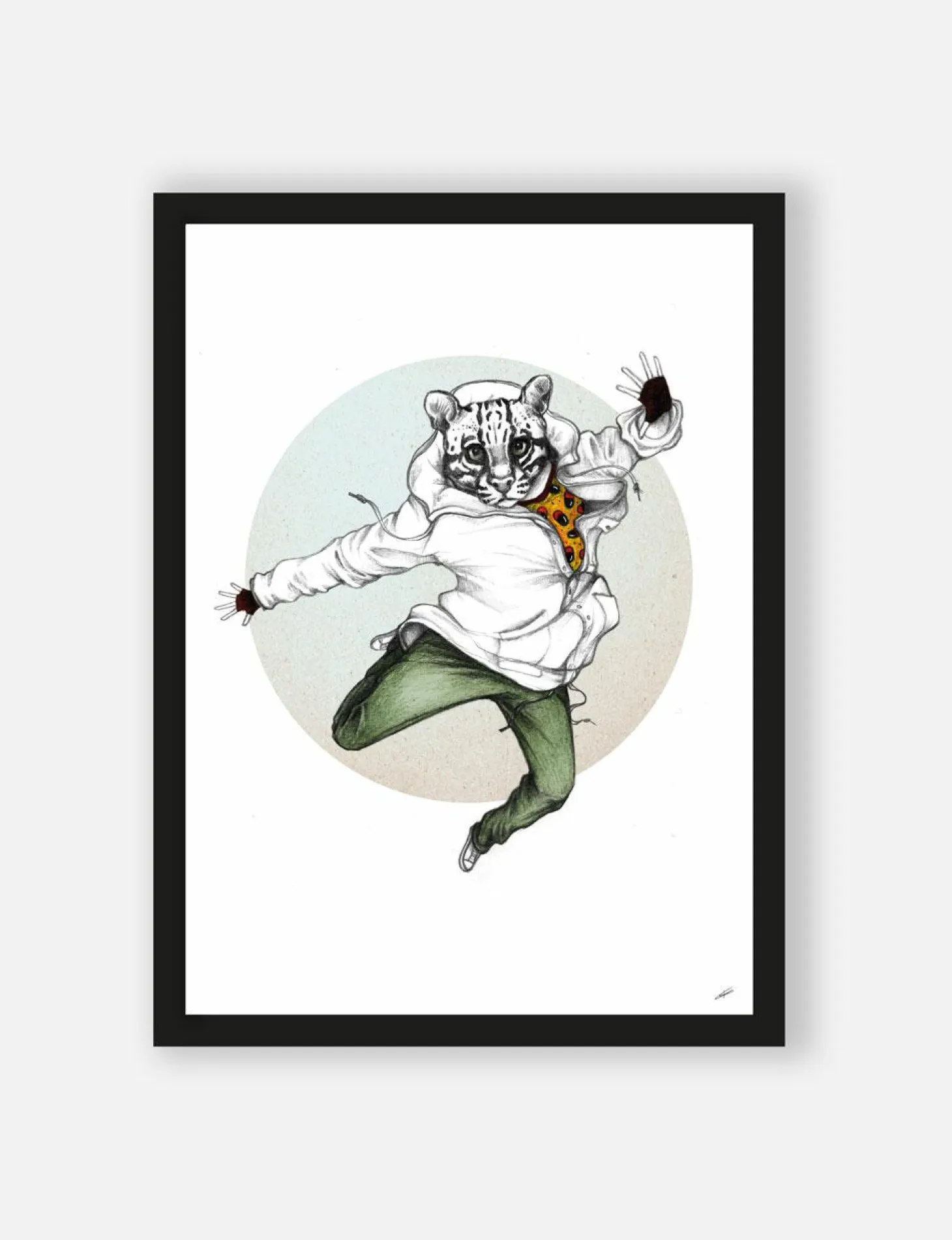 Art Print Ocelot - zelf samenstellen - Loft24.nl