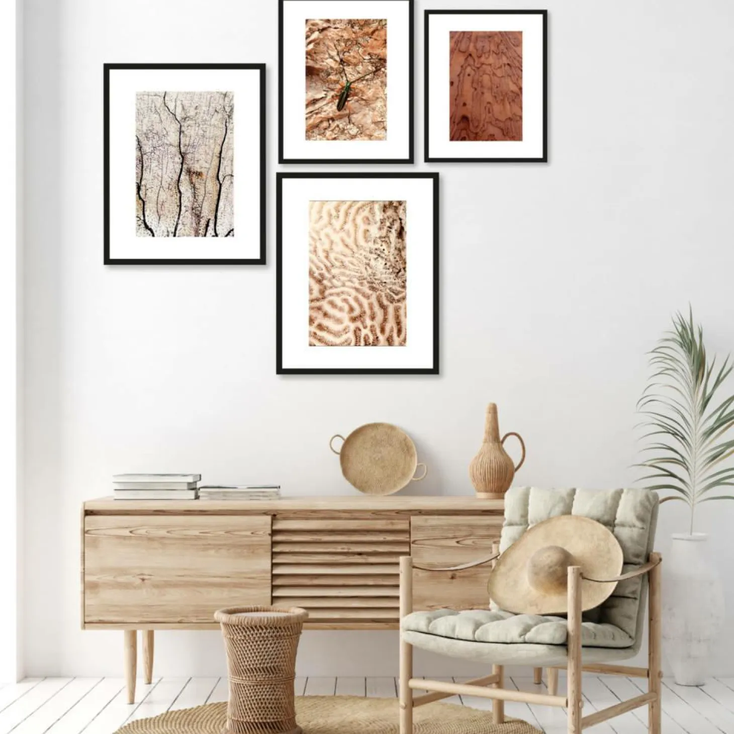 Art Print Soft coral - zelf samenstellen - Loft24.nl
