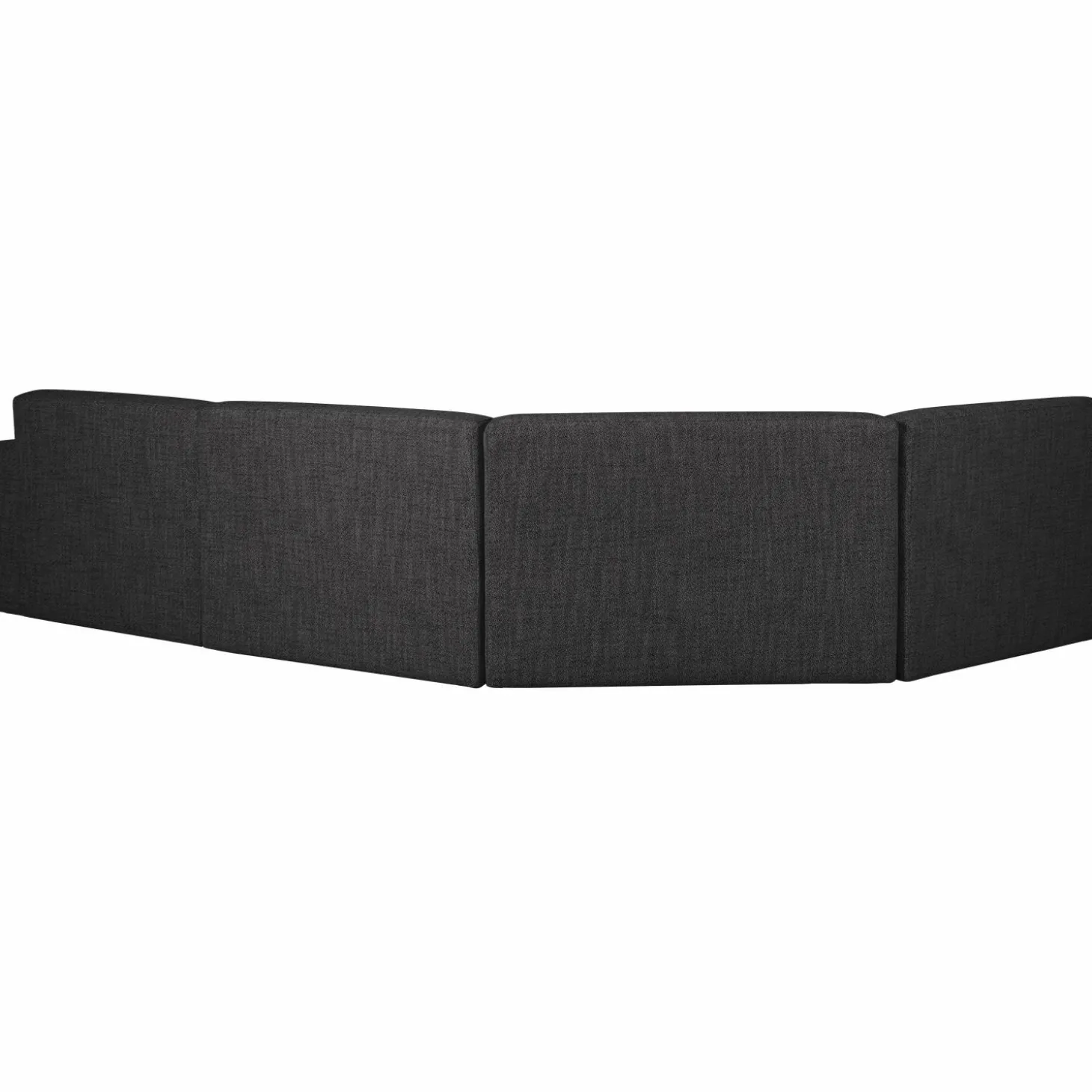 Avelon u-bank antraciet melange - Loft24.nl