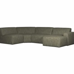 Avelon u-bank groen melange - Loft24.nl