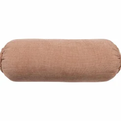 Baggy rolkussen 50xØ23cm geweven chenille oudroze - Loft24.nl