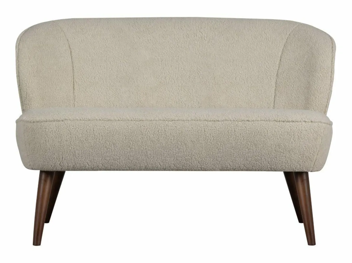 Bankje Sara Teddy 110cm - Zand - Loft24.nl