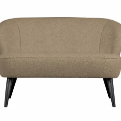 Bankje Sara Teddy 110cm - Zand - Loft24.nl