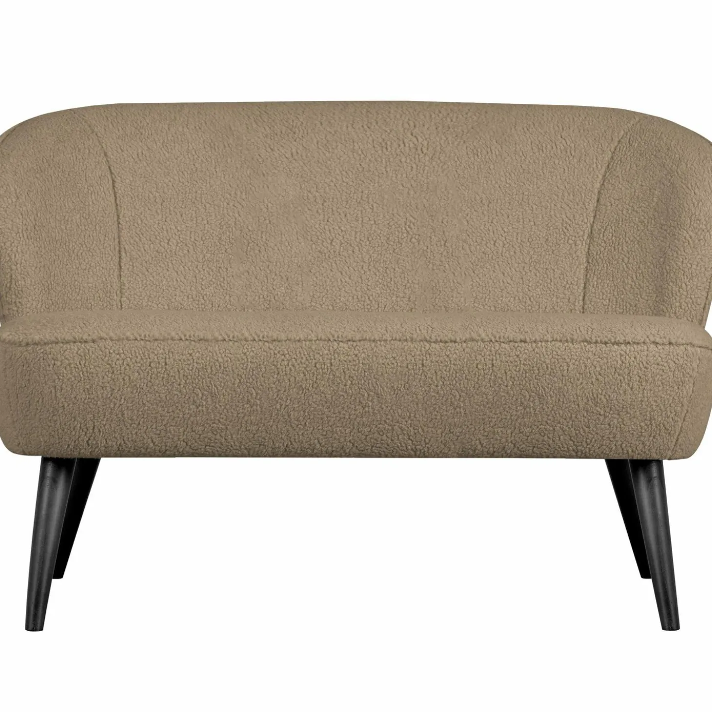 Bankje Sara Teddy 110cm - Zand - Loft24.nl