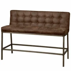 Barbank Vasco 130 cm Bruin (zithoogte 67 cm) - Loft24.nl