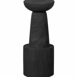 Barkruk Bink Paulowniahout Zwart (zithoogte 76cm) - Loft24.nl