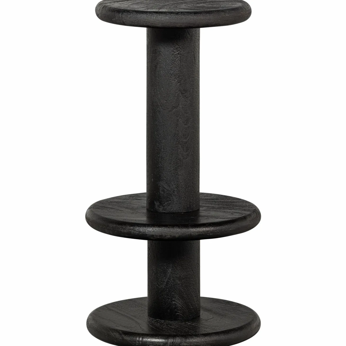 Barkruk Kolby Mangohout 40cm - Zwart - Loft24.nl