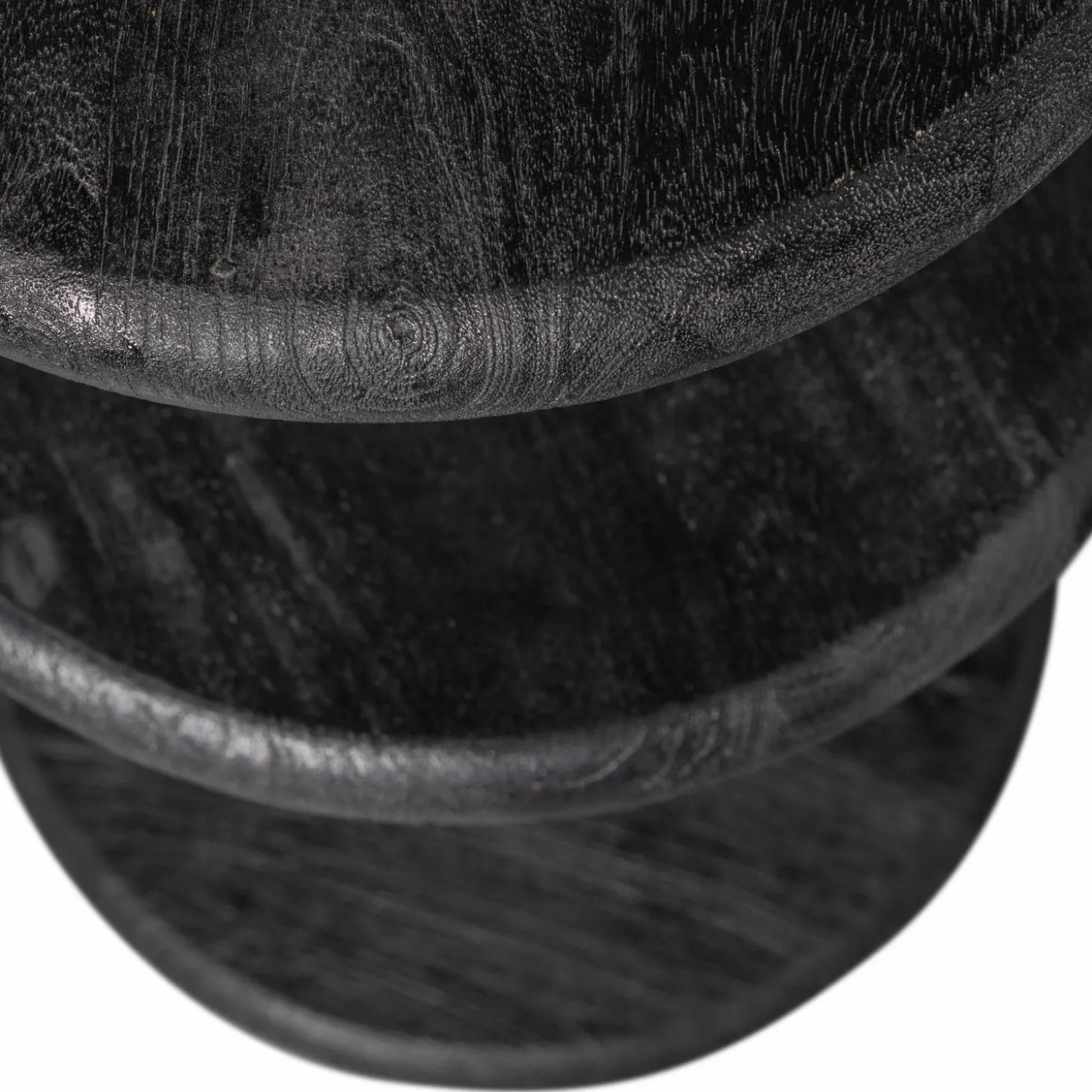 Barkruk Kolby Mangohout 40cm - Zwart - Loft24.nl