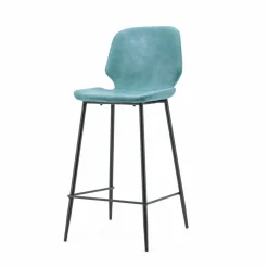 Barkruk Seashell blauw (zithoogte 65cm) - Loft24.nl