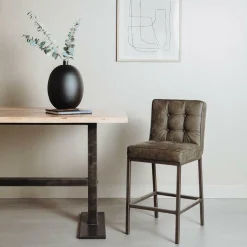 Barkruk Vasco - Groen (zithoogte 67 cm) - Loft24.nl