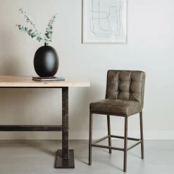 Barkruk Vasco - Groen (zithoogte 67 cm) - Loft24.nl