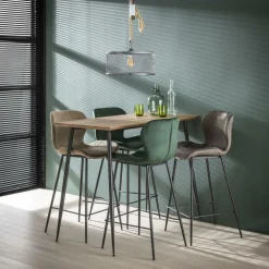 Barkruk Velvet Ronde Buis Champagne (zithoogte 67 cm) (showroom model x 2) - Loft24.nl