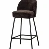 Barkruk Vogue 3D Chenille - Donkerbruin (zithoogte 65cm) - Loft24.nl