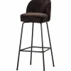 Barkruk Vogue 3D Chenille - Donkerbruin (zithoogte 80cm) - Loft24.nl