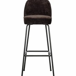 Barkruk Vogue 3D Chenille - Donkerbruin (zithoogte 80cm) - Loft24.nl