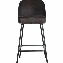 Barkruk Vogue Leder - Zwart(zithoogte 65cm) - Loft24.nl