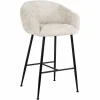 Barstoel Avanti Chenille Naturel - zithoogte 74cm - Loft24.nl
