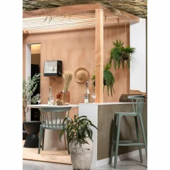 Barstoel Bliss - Groen (zithoogte 76cm) - Loft24.nl