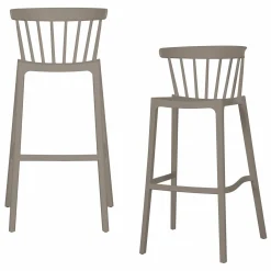 Barstoel Bliss - Taupe (zithoogte 76cm) - Loft24.nl