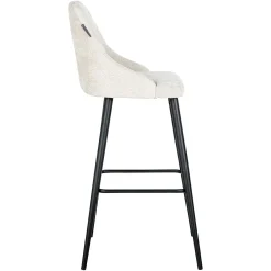 Barstoel Brooke Chenille Creme - set van 2 - Loft24.nl