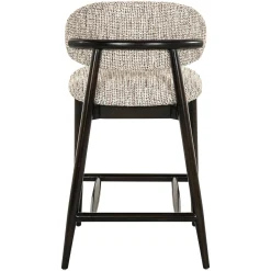 Barstoel Cherry Chenille Naturel - zithoogte 66cm - Loft24.nl