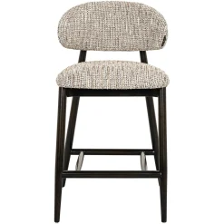 Barstoel Cherry Chenille Naturel - zithoogte 66cm - Loft24.nl