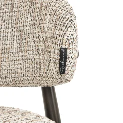 Barstoel Cherry Chenille Naturel - zithoogte 66cm - Loft24.nl