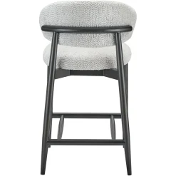 Barstoel Cherry Chenille Crème - zithoogte 66cm - Loft24.nl