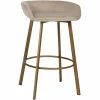 Barstoel Cressida Velvet - Khaki zithoogte 75cm - Loft24.nl