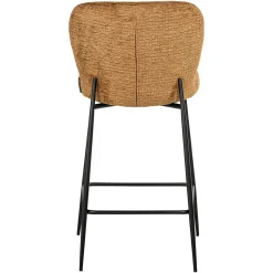Barstoel Darby Chenille Cognac - zithoogte 68cm - Loft24.nl