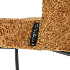 Barstoel Darby Chenille Cognac - zithoogte 68cm - Loft24.nl