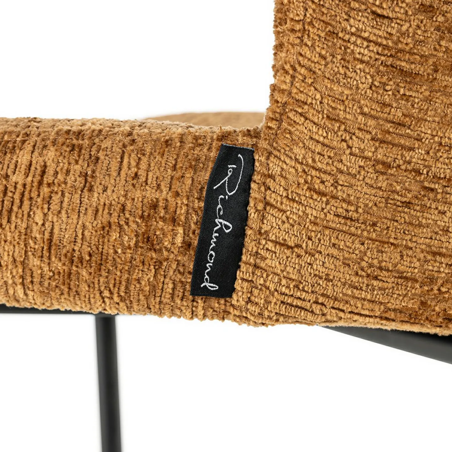 Barstoel Darby Chenille Cognac - zithoogte 68cm - Loft24.nl