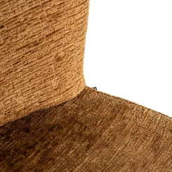 Barstoel Darby Chenille Cognac - zithoogte 68cm - Loft24.nl