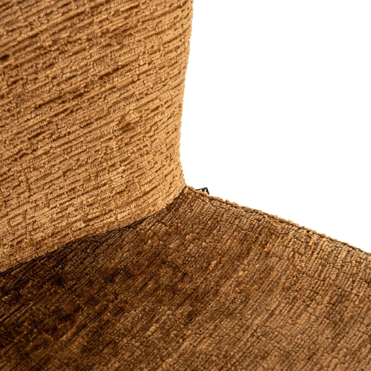 Barstoel Darby Chenille Cognac - zithoogte 68cm - Loft24.nl