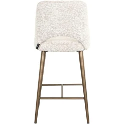 Barstoel Delphine Chenille Crème - zithoogte 66,5cm - Loft24.nl