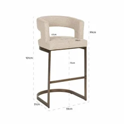 Barstoel Ellis - Biscotti - Loft24.nl