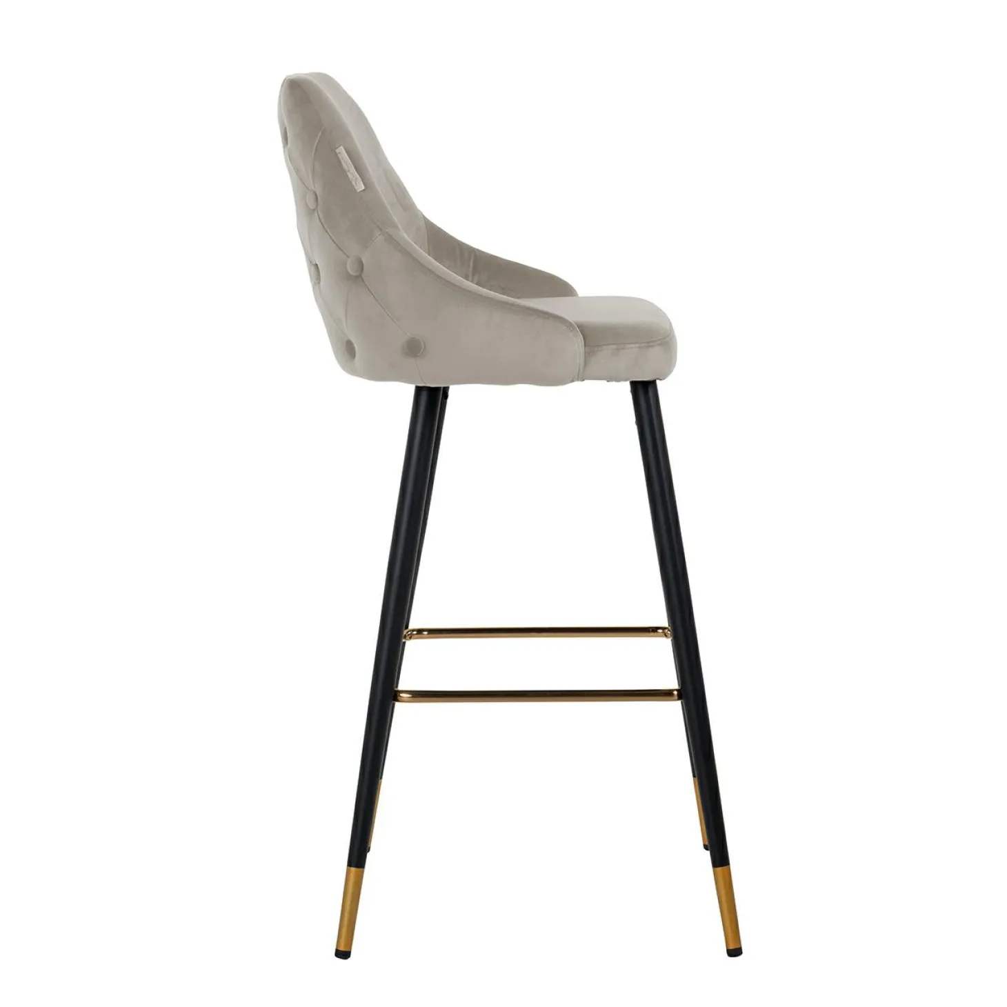 Barstoel Imani Velvet Khaki - zithoogte 77cm - Loft24.nl