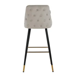 Barstoel Imani Velvet Khaki - zithoogte 77cm - Loft24.nl