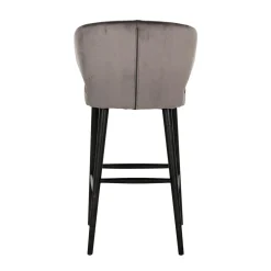 Barstoel Indigo Velvet stone - zithoogte 76cm - Loft24.nl