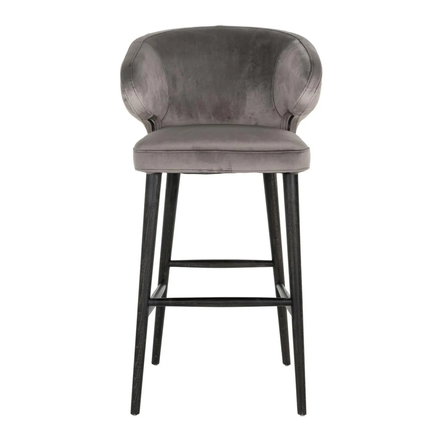 Barstoel Indigo Velvet stone - zithoogte 76cm - Loft24.nl