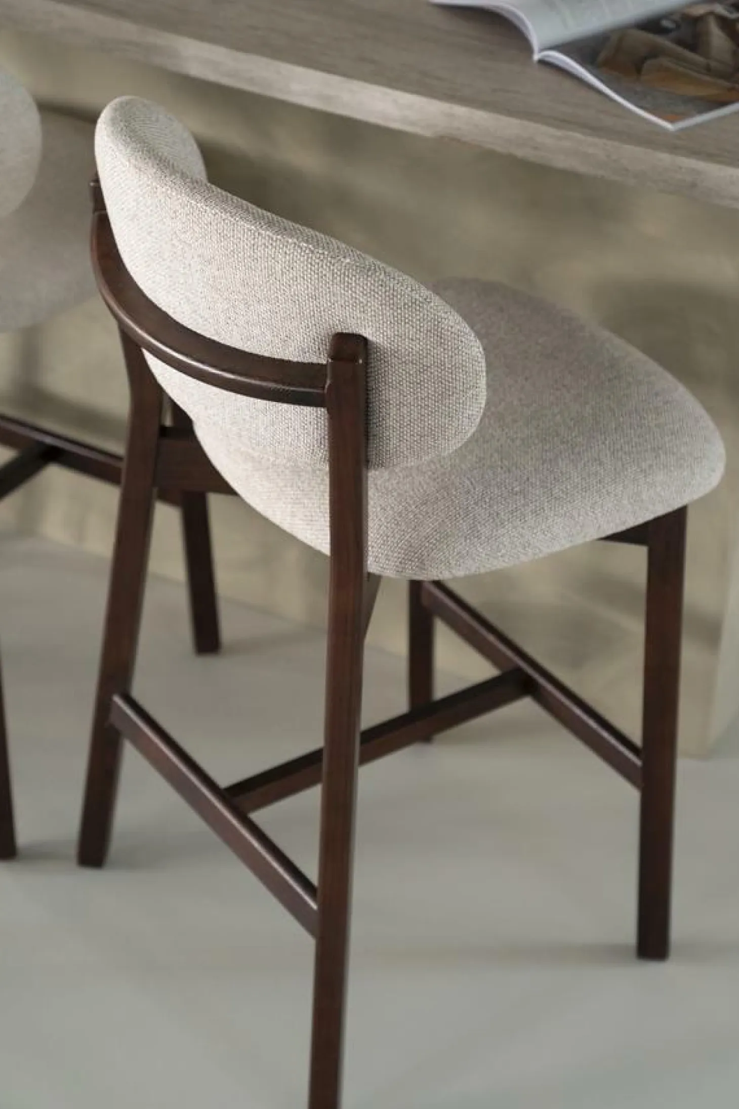 Barstoel Mikky Bruin - Taupe - Loft24.nl