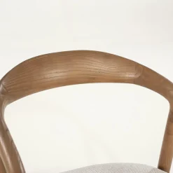 Barstoel Rayven Essen en stof Lichtbruin (zithoogte 65cm) - Loft24.nl