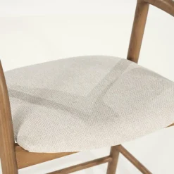 Barstoel Rayven Essen en stof Lichtbruin (zithoogte 65cm) - Loft24.nl