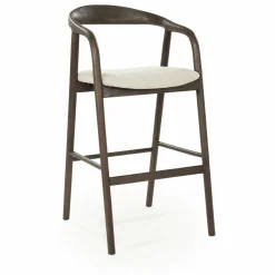 Barstoel Rayven Essen en stof Bruin (zithoogte 75cm) - Loft24.nl